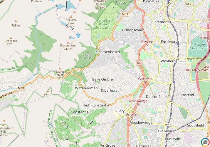 Map location of Belombre